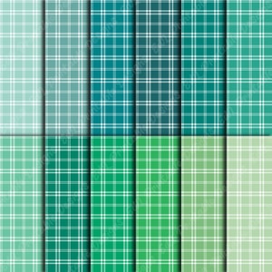 100 Colorful Plaid Digital Papers, Tartan Scrapbook Backgrounds ...
