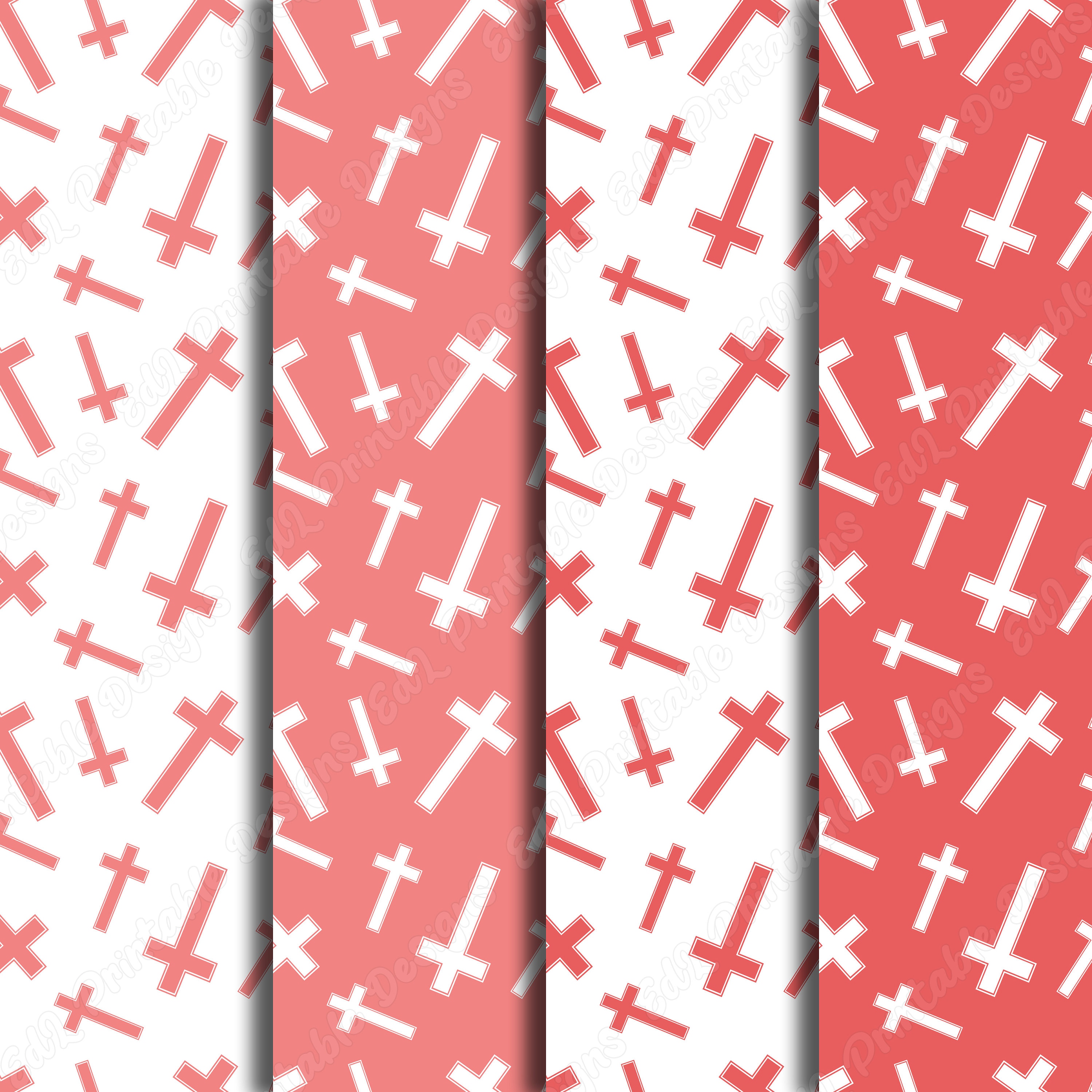 Holy Cross Confetti Pattern, Religious Digital Paper (set of 24) - Etsy