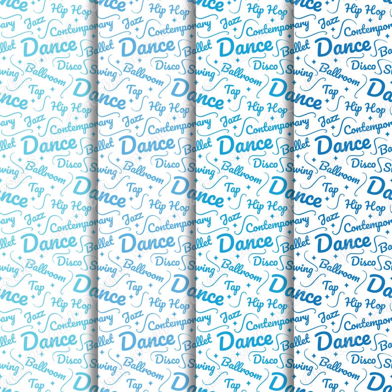 Dance Digital Paper, Printable Ballet, Jazz Scrapbook, Hip Hop ...