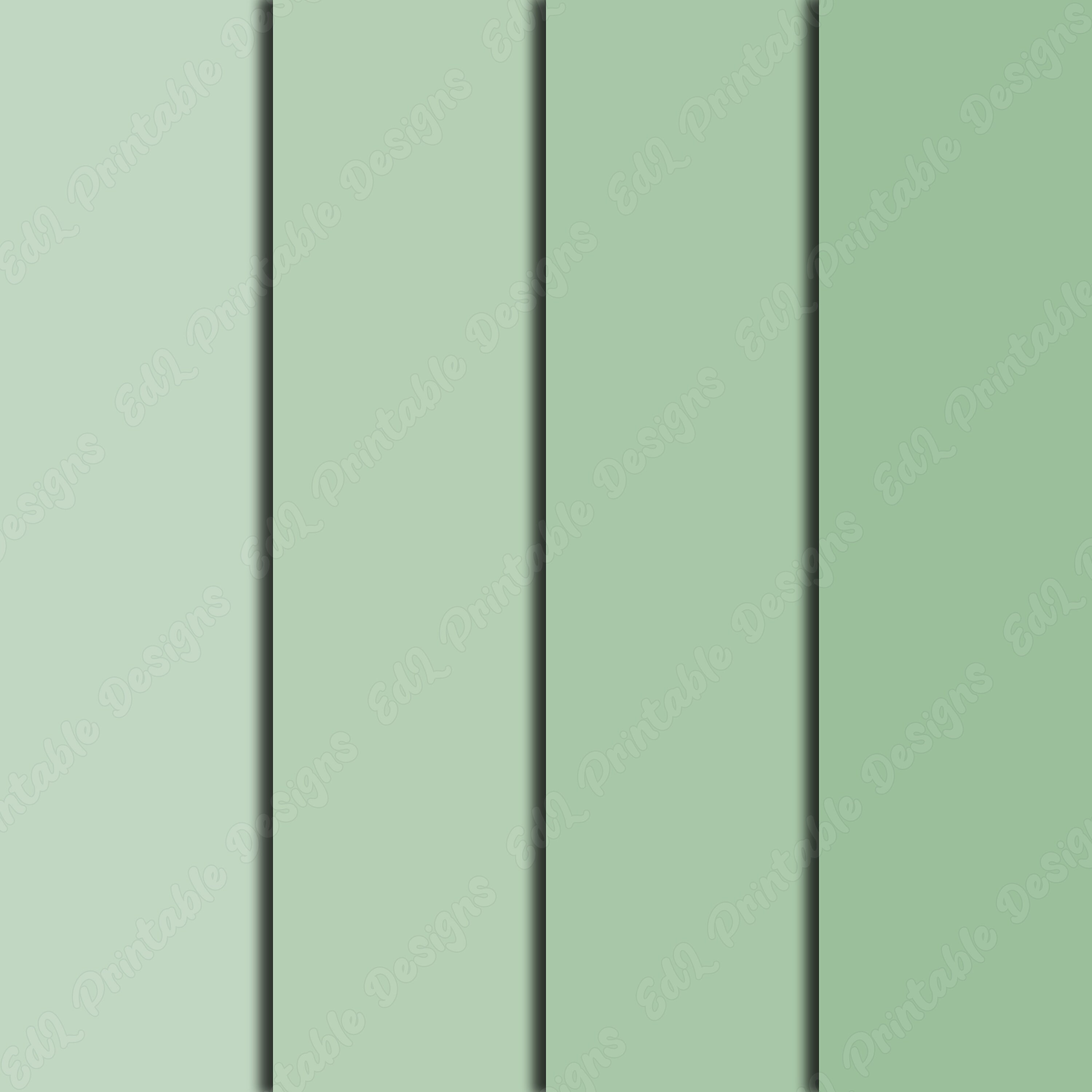 Shades of Green Digital Paper, Printable Green Solid Colors Background ...