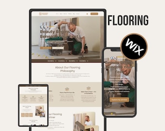 Wix Flooring Website Template | Hardwood, Tile & Vinyl Floor Services | Professional Flooring Contractor Site | Floor business