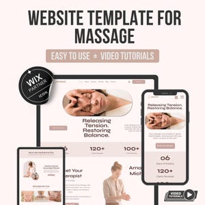 Wix Massage Website Template: Spa & Wellness Design