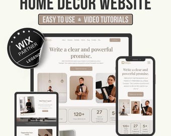 Wix Interior Designer Website Template, Modernes Portfolio Design