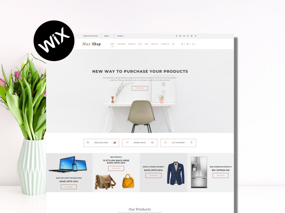 Wix Template Wix Website Wix Etsy Wix Template Wix Website Wix Etsy