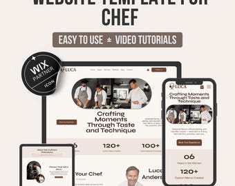 Chef website | Wix Chef Website Template | Personal Chef and Catering Services | Chef business | Personal Chef & Food Stylist Site