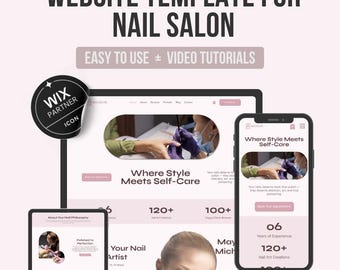 Modèle de site Web pour salon de manucure Wix : réservation de produits de beauté et de manucure