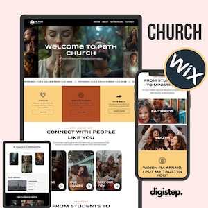 May include: A website for Path Church, a church community with a focus on connecting with people. The website features a modern design with images of people and text that highlights the church's mission and values. The website also includes information about the church's services, events, and ministries.