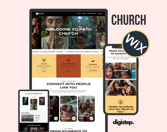 Church Wix Website Template: Modern Design, Customizable Site
