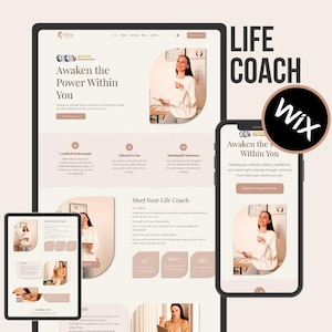 Wix Coaching Website Template: Life, Business & Wellness Coach