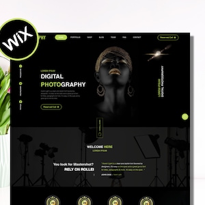 Stunning Wix Website Template for Professional Photographers - Photography, Wix Website Template, Portfolio, Professional Photographer
