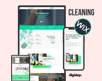 Wix cleaning service website, Wix template cleaning, Cleaning business website, Cleaning website template, Cleaning service website