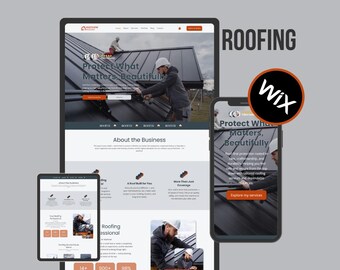 Wix Website Template: Roofing Contractor & Home Exterior Services