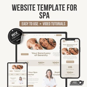 Spa website template | Med spa website | Spa business | Massage Booking | Relaxation Website | Skincare Services | Luxury Spa Website