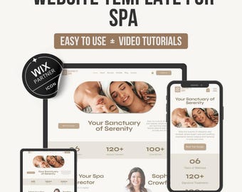 Modelo de site Wix Spa: Reservas de bem-estar e massagem