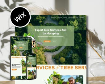 Wix tree service website | Landscaping Services Wix Layout, Gardening Business Wix Theme, Landscaping Website Template, Lawn Care Website