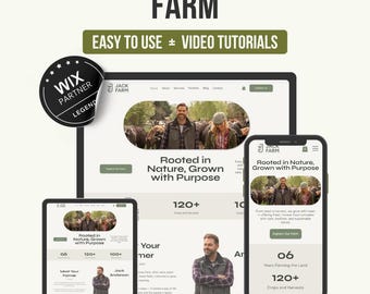 Wix Farm Website Template: Modern Agricultural Business Design