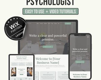 Szablon strony internetowej Wix dla terapeuty, psychologa i coacha życiowego | Projektowanie stron poświęconych zdrowiu psychicznemu i dobremu samopoczuciu