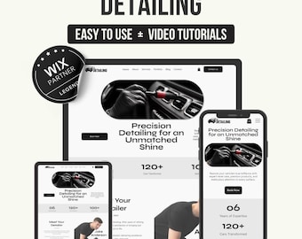 Wix Detailing Website Template: Auto Detailing & Car Care