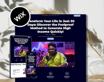 Wix Sales Page Template: Customizable Landing Page for Courses
