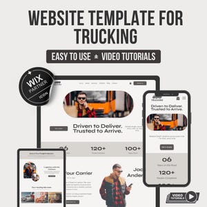Trucking wix website template | Trucking company business | Logistics website samples | Transport Company Website | Delivery Service Website