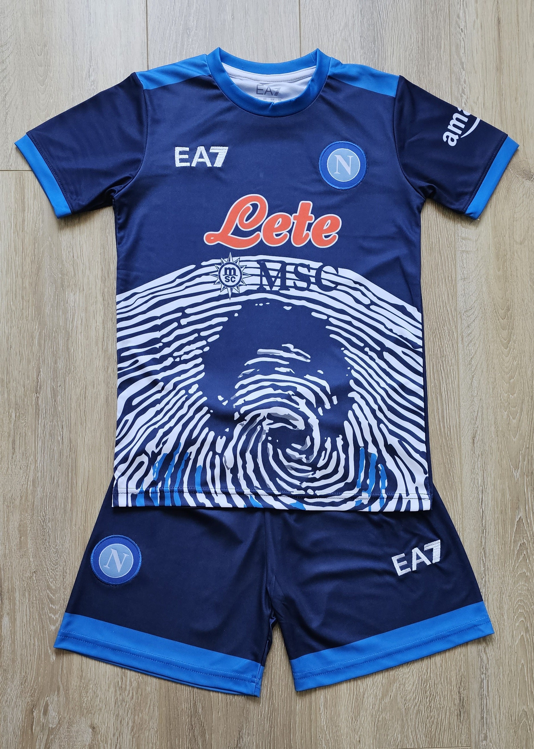 Kinder Fußballtrikot-Set Miami #10 – Inkl. Shorts, Atmungsaktiv, Für Jungen Und Mädchen (128-176 Cm)