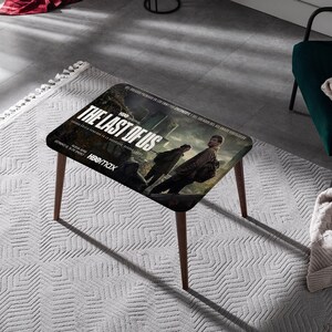 The Last of Us Canvas Coffee Table - TLOU Movie Poster Design for Gaming Enthusiasts and Modern Homes image 2