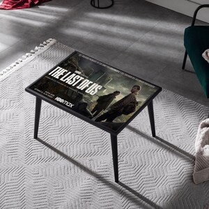 The Last of Us Canvas Coffee Table - TLOU Movie Poster Design for Gaming Enthusiasts and Modern Homes image 6