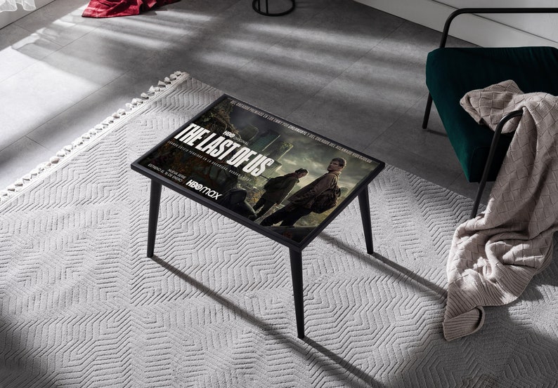 The Last of Us Canvas Coffee Table - TLOU Movie Poster Design for Gaming Enthusiasts and Modern Homes image 6