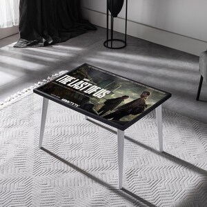 The Last of Us Canvas Coffee Table - TLOU Movie Poster Design for Gaming Enthusiasts and Modern Homes image 3