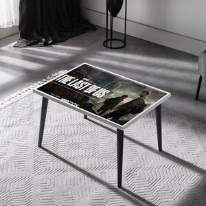 The Last of Us Canvas Coffee Table - TLOU Movie Poster Design for Gaming Enthusiasts and Modern Homes image 7