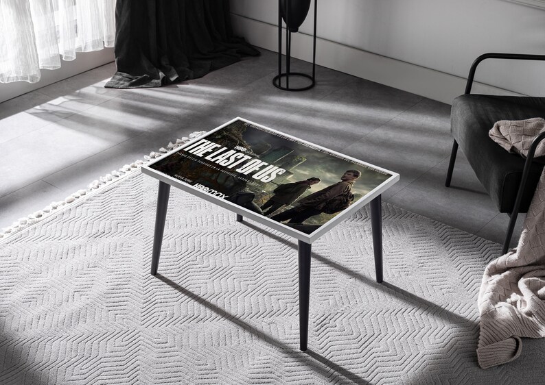 The Last of Us Canvas Coffee Table - TLOU Movie Poster Design for Gaming Enthusiasts and Modern Homes image 7