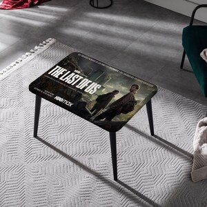 The Last of Us Canvas Coffee Table - TLOU Movie Poster Design for Gaming Enthusiasts and Modern Homes image 4