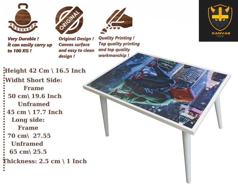 The Last of Us Canvas Coffee Table - TLOU Movie Poster Design for Gaming Enthusiasts and Modern Homes image 10