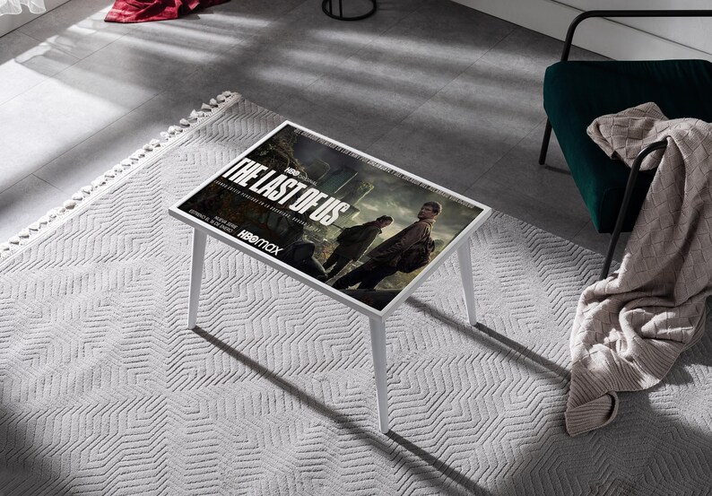 The Last of Us Canvas Coffee Table - TLOU Movie Poster Design for Gaming Enthusiasts and Modern Homes image 5