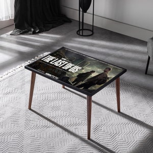The Last of Us Canvas Coffee Table - TLOU Movie Poster Design for Gaming Enthusiasts and Modern Homes image 8