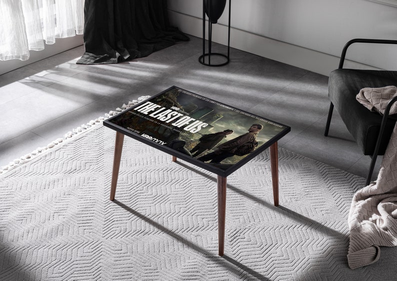 The Last of Us Canvas Coffee Table - TLOU Movie Poster Design for Gaming Enthusiasts and Modern Homes image 8