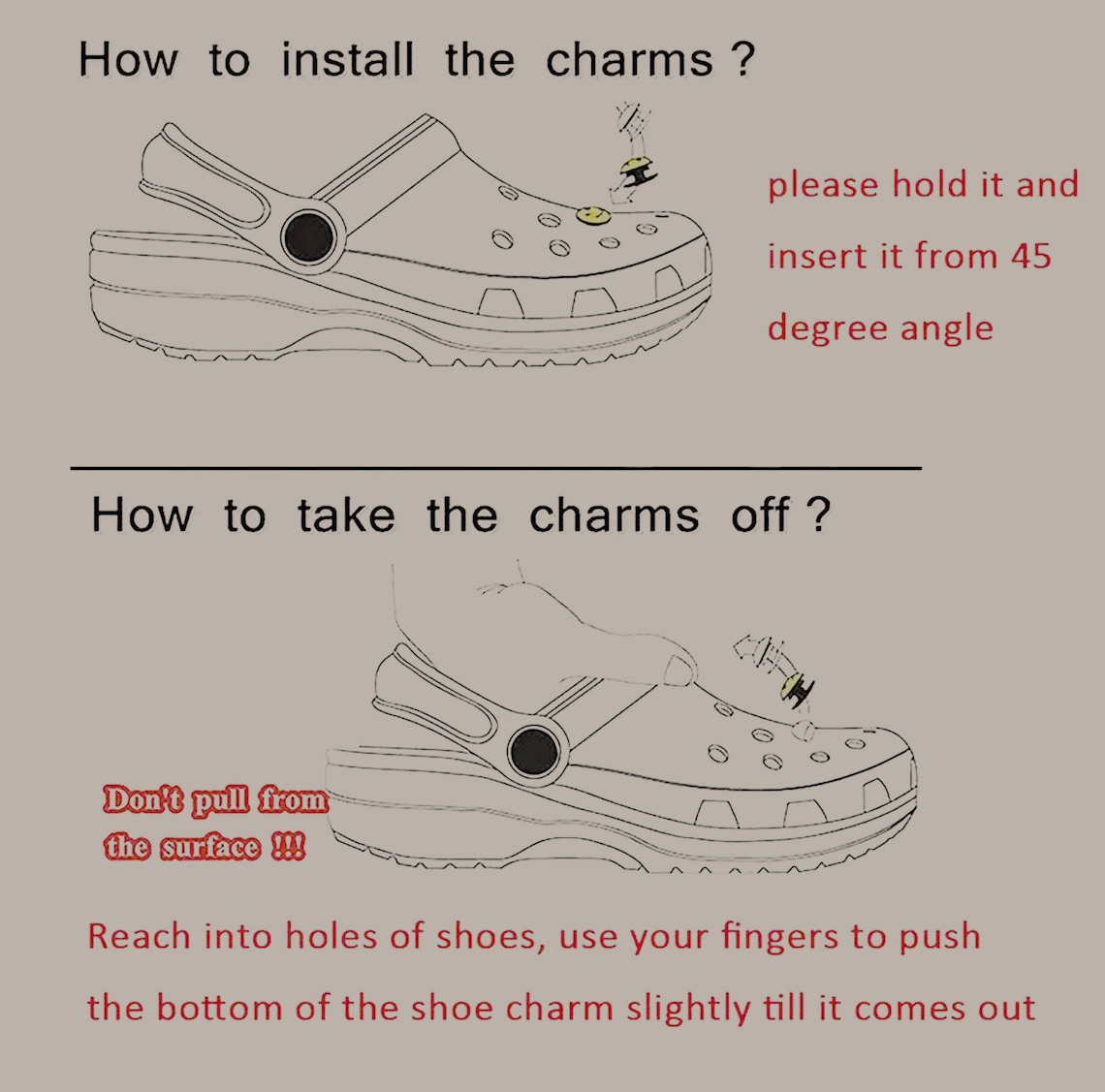 11pcs Unique Grimace Crocs Charms Cartoon Clown Shoes - Etsy