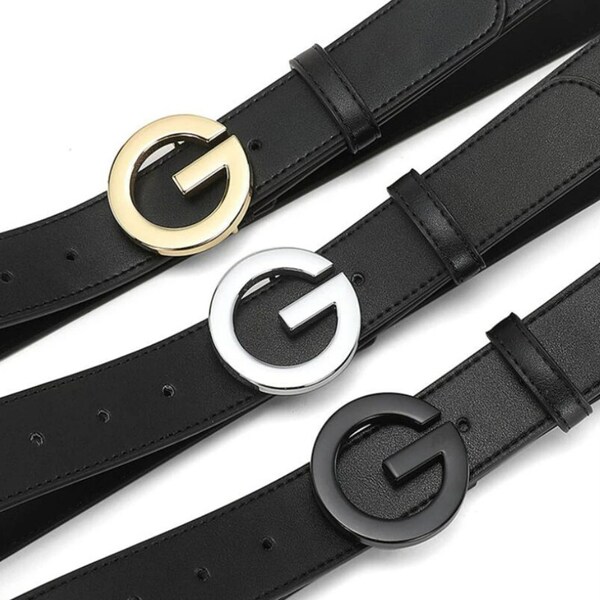 Luxury G buckle belt, Valentine's Day, G belt, G buckle belt, Luxury unisex belt, G buckle silver belt, Gift for men