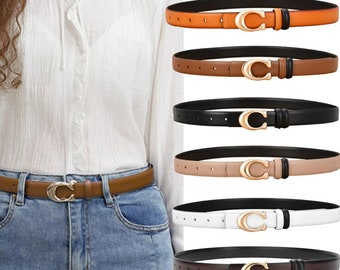 Ceinture C de luxe, ceinture C, ceinture lettre C, ceinture femme mode, ceinture à boucle C,