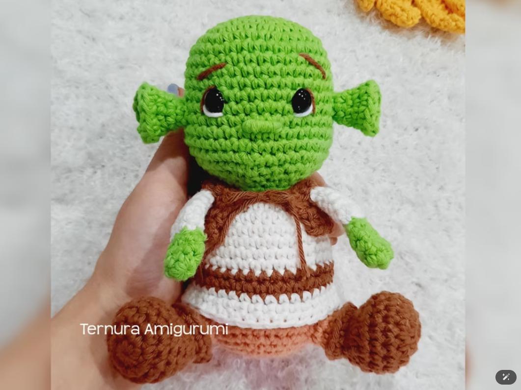 Shrek Amigurumi Crochet Pattern - PDF Tutorial in English - Fun Gift ...