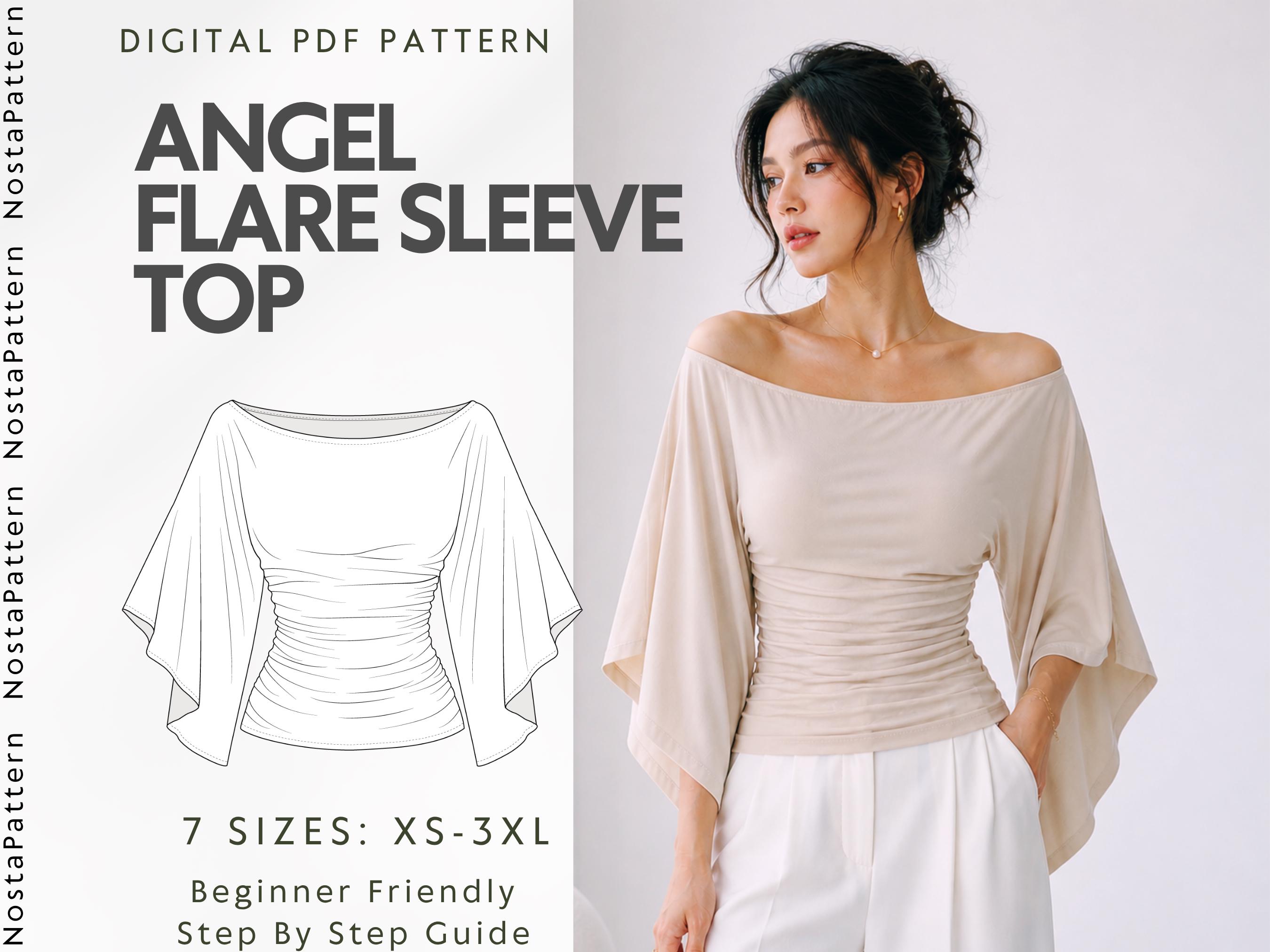 Flare Sleeve Blouse - Etsy