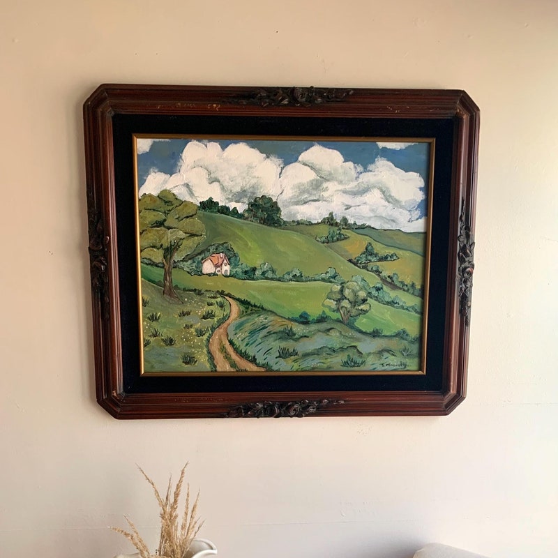 Framed Landscape Painting - Etsy