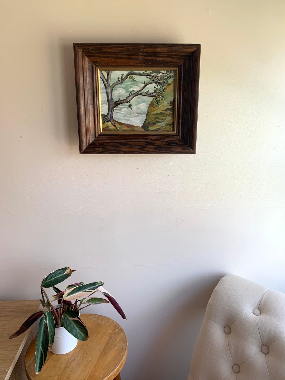 Original Framed Landscape Painting / Signed Original Art / Vintage ...