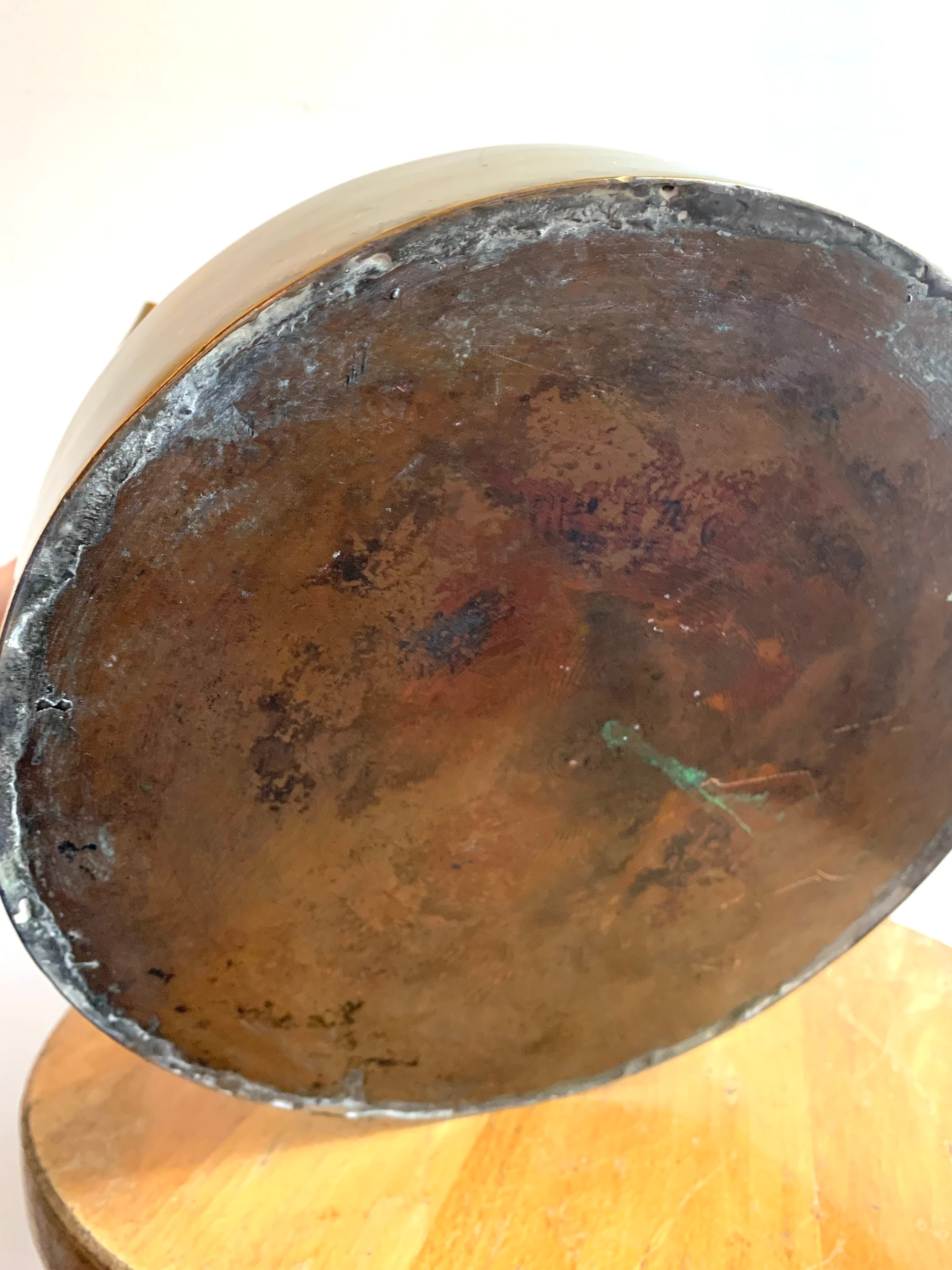 Antique Brass Copper Bottom Tea Kettle / Large Antique Kettle Etsy