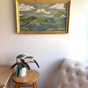 Original Framed Landscape Painting / Signed Original Art / Acrylic ...