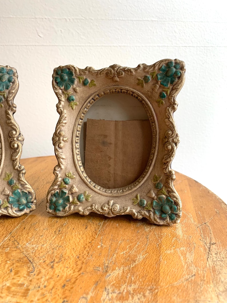 Small Decor Frame Vintage Mini Handmade Picture Frame Set / Small Ornate Picture Frame ...