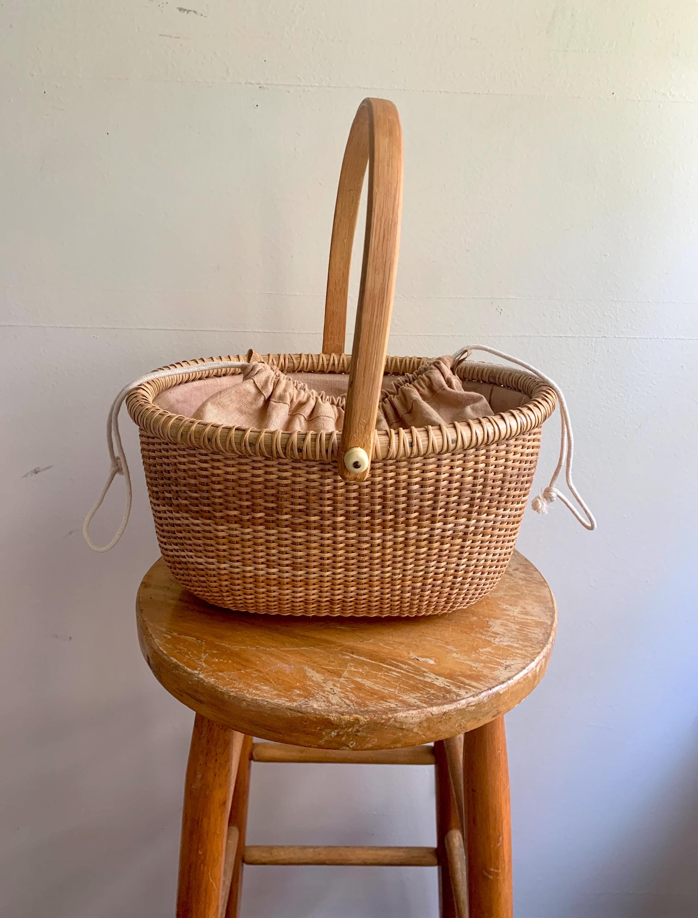 Vintage Nantucket Basket Bag - Etsy