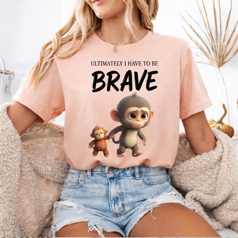 Brave Monkey PNG, Relatable Quote, Funny Meme Art (digital Download) - Etsy