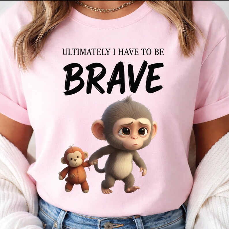 Brave Monkey PNG, Relatable Quote, Funny Meme Art (digital Download) - Etsy