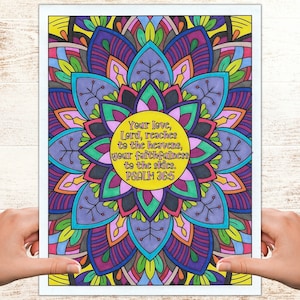 20 Bible Verse Coloring Pages, INSTANT DOWNLOAD, Christian Coloring Pages, Digital Download, PDF, Adult, Teens, Christian Gift, Mandala